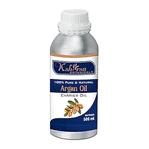 100% Pure & Natural Argan Oil, for Hair, Skin & Anti-Ageing Face Care, Cold Pressed (500 ml)