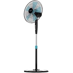Cecotec Ventilateur sur Pied ForceSilence 510. 5 Pales, Oscillant , 3 Vitesses, Réglable (115 - 135 cm), Moteur en Cuivre, 40 W.