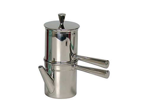 Ilsa Napoletana Kaffeemaschine, Edelstahl, Silber, für 1-2 Tassen Ilsa Napoletana Kaffeemaschine, Edelstahl, Silber, für 1-2 Tassen Bilder