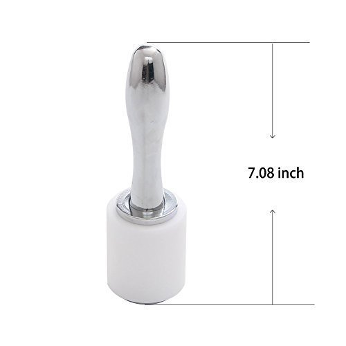 New Nylon Hammer Lederwaren Carving Hammer Sew Leder Rindsleder Werkzeug-Set mit Holzgriff (Aluminum)+White - 2