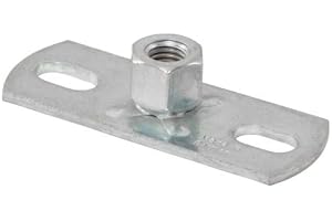 FIXOTEC 10 Stück - Grundplatten Befestigungsplatten Größe 80 x 30 x 3 mm x M10