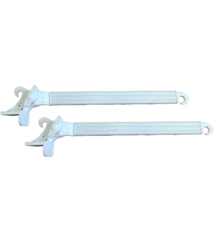 Occhiello Per Tenda - 1 Coppia (2 Pezzi), Gancio In Nylon Per Tende A Caduta, Colore Bianco - Foto 13