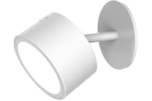 newgarden ROLL Foco LED Orientable Sin Cables para Pared o Techo con Aplique de Imán y Luz con Batería Recargable para Interior (Blanco, Roll 8)