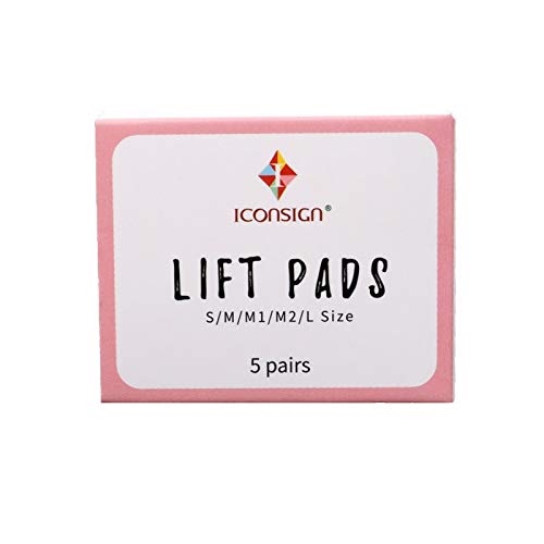 10 unidades. Almohadillas de silicona para el lifting de pestañas, 5 tamaños diferentes, almohadillas de silicona para rizadores, S, M, M1, M2, L, 5 pares