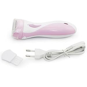 HOYOFO Lady's Electric Rechargeable Hair Shaver Epilator for Bikini Line Legs Armpit Body Trimmer Remover Razor,Pink - Image 3