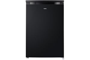 CHiQ CSD90D4DU Upright Freezer 90L, Singe Door mini, Reversible Door, Undercounter, Adjustable thermostat, Basement/Home/Student Dorm/Apartment/Office, Black