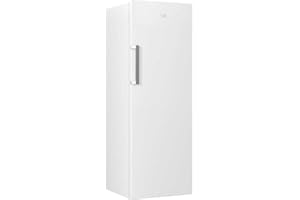 Beko RFNE290L41WN - Congelador Vertical, No Frost, Clase Energetica E, Mecánico, 5 cajones + 2 tapas, Color Blanco