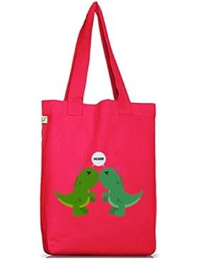 Geschenkidee Jutebeutel Stoffbeutel Earth Positive mit Dino Hug Motiv