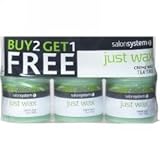 Salon System Just Wax Tea Tree Cream Wax with Natural Antiseptic Tea Tree 450g, 3 Pack