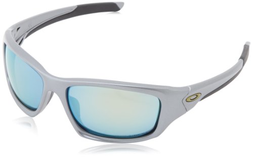 Oakley - Gafas de sol Rectangulares Valve, Dark Grey/Emerald Iridium Polarized (S3)