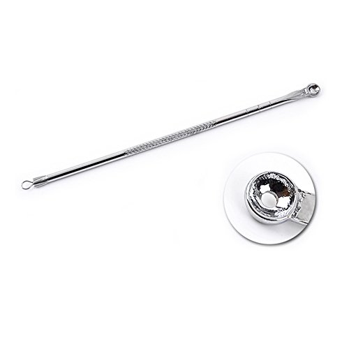 Oshide 5 Stücke Doppelseitig Mitesserentferner Komedonenquetscher Set Aus Edelstahl Gegen Pickel Whiteheads Akne - 6