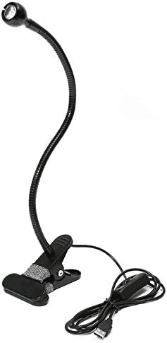 Clamp Llight, GLISTENY Clip-on Light Desk Lamp Book Light Flexible Table Lamp Adjustable Light USB Power Lamp Reading Light Goose Neck lamp For PC Bedside Headboard Clamp Laptop Studying Working