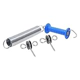 El muelle galvanizado de Ø45mm es extensible hasta 5m
