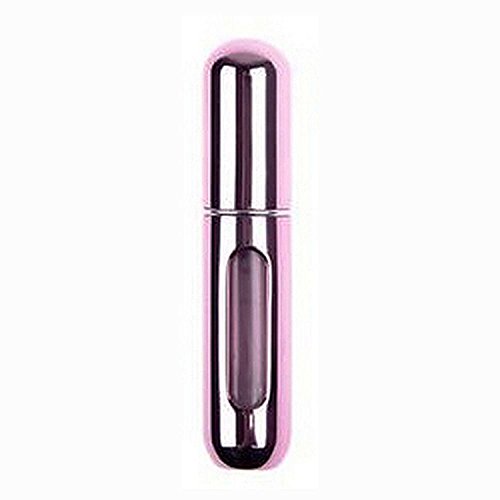 EASY REFILL TRAVEL PERFUME AFTERSHAVE / PERFUME ATOMIZER SPRAY 5ML BOTTLE (PINK)