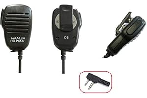 SIRIO ANTENNE SIRIO HAM-Way SM-07/G7 MICRO/ALTOPARLANTE CON PTT PER MIDLAND G7, INTEK 5050, POLMAR SKUBA - Radio per Appassionati di Attività Outdoor, Nero, Digitale, Impermeabile