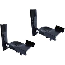 B-Tech BT77 - Soportes de altavoces, color negro ( 2 unidades)