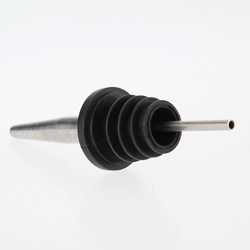 Hits Lot de 4 bouchons de bouteille en acier inoxydable avec doseur d’eau-de-vie et de liqueur - 2