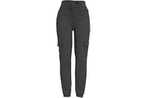 Pretty Attitude Cargo Trousers Women, Ladies Cargo Combat Stretch Casual Trousers, Women’s Slim Fit Cargo Work Trousers Sport Joggers