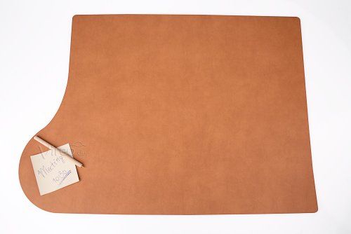 Vireo, tappetino per scrivania Plus, 69 x 49 cm, di colore marrone, per mancini