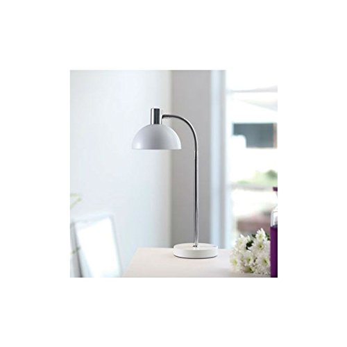 Preisvergleich Produktbild Herstal Denmark Tischleuchte Vienda Tisch Leseleuchte weiss E14 weiss / chrom Metall