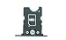 Produktbild Micro Sim Karten Halter Card Tray Holder Slot für Nokia Lumia 1020 schwarz NEU!