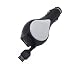 Produktbild NFE Kfz Ladekabel 12V - 24V mit Aufrollmechanismus und integrierter USB Ladebuchse speziell abgestimmt auf Samsung T739 und T819