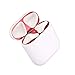Price comparison product image Yaoaomon Metal Dust Guard for Apple AirPod Case Cover Accessory Protection Sticker Skin red