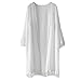Produktbild Xinan Damen Cardigan Kurzarm Quaste Chiffon Schal Kimono (, Weiß)