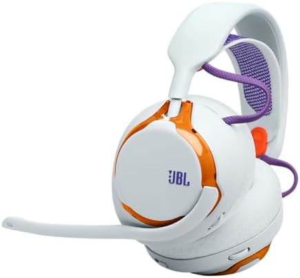 JBL Quantum 650 Cuffie Gaming Wireless, Suono JBL Quantum Spatial, Microfono con Cancellazione del Rumore, Cavo USB-C, Autonomia 45 Ore, Componenti Sostituibili, Compatibilità Multipiattaforma, Blu