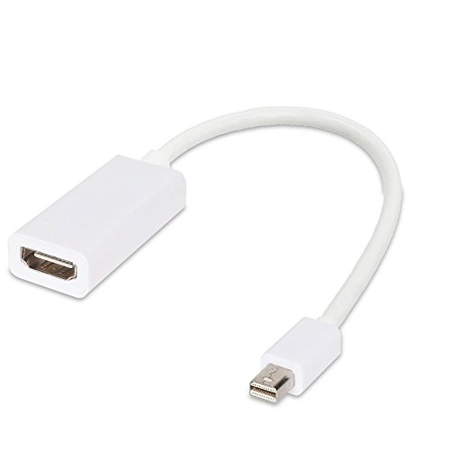 Keple | 15cm Full HD Mini Displayport auf HDMI Kabel Adapter furMICROSOFT MS WINDOWS SURFACE PRO 2 & SURFACE TABLETS (2012) | miniDP auf HDMI | Full HD 1080p | Zertifiziert | 24k vergoldete Kontakte | PC und Apple / MAC, MacBook Pro, MacBook Air, Lenove Thinkpad usm. | schwarz