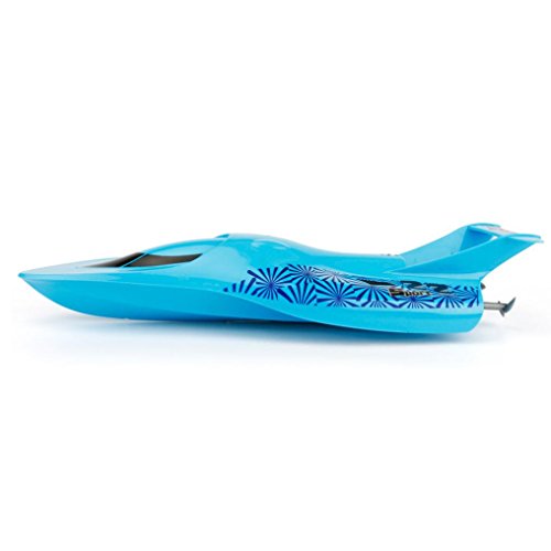 DAYLIN 33*12.5*6.5 CM Remote Control Boat RC 4CH 2.4G Racing Waterproof Outdoor Toys (blue)