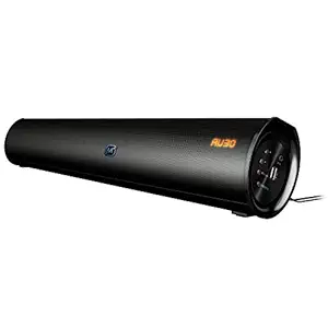 Matata Sound Bar MTMSS23 True 16 Watt 2.1 Channel Soundbar with Built in Subwoofer, LED Display, Multi Connectivity Options - Wireless Bluetooth/AUX/USB, Remote Control & Wall Mount (Black)