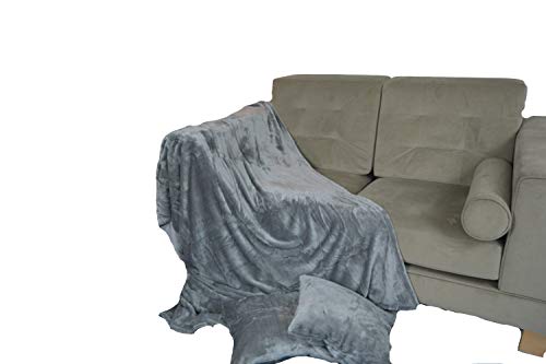 Deluxe Luxurious Throw (King 200 x 250, Grey / Silver) Deluxe Luxurious Throw (King 200 x 250, Grey / Silver)