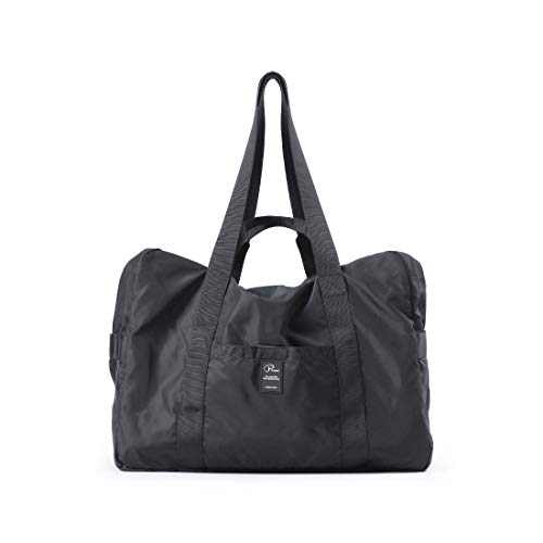 Sac de Voyage Pliable Imperméable Tuscall Sac de Sport Cabas Sac en Bandoulière Organisateur de Valise pour Le Sport, la Salle de Sport et Les Vacances Voyage (Noir)