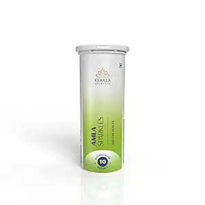 Kerala Ayurveda Amla Sparkles 10 Tablets | Effervescent Tablets | Ageless Beauty | Healthy Skin & Hair | Graceful Ageing | No added Sugar | Vegan Friendly