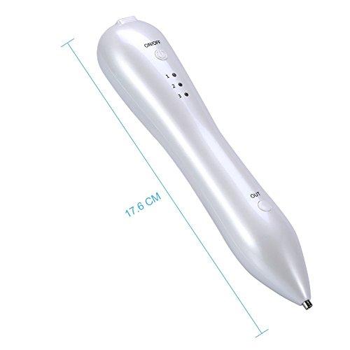 Profi Tupfen Maulwurf Entfernen Maschine, Tragbare Altersflecken Age Spot Removal Gerät mit Keinen Blutungen für Haut mit Spot Tattoo Mole Maulwurf, USB-Aufladung - 8