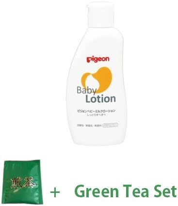 Baby Japan Pigeon Baby Milk Lotion 300ml - From 0 Year Olds (Green Tea Set)
