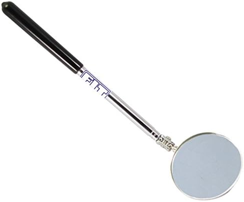 FIRSTINFO 240~370mm Extendable 58mm Round Telescopic Inspection Mirror