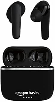 Amazon Basics Bluetooth 5.0 Truly Wireless in Ear Earbuds with mic, Up to 38 Hours Playtime, IPX-5 Rated, Type