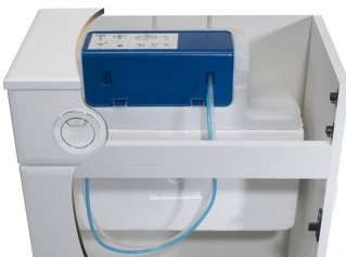 Tavistock Vortex Slimline Compact Dual Flush Back To Wall Pneumatic AIR Concealed Cistern Chrome Plated Button 3/6