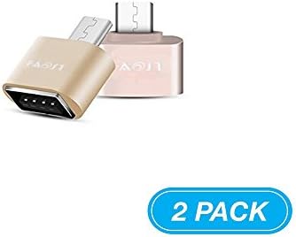 Faost adaptateur USB C vers USB 3.0, convertit type C vers micro USB, Micro OTG vers USB pour MacBook Pro 2016, Google Pixel/Pixel XL, Apple, Sony, Samsung LG Huawei, Nexus 5 x, lecteur USB et plus (Golden)