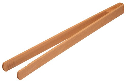 Hofmeister Holzwaren Grillzange, geleimt, Länge: 300 mm, aus Buchenholz