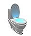 Produktbild Landsell LED Toiletten Bewegungssensor Licht Badezimmer-Lampe Nachtlicht 8 Farbwechsel
