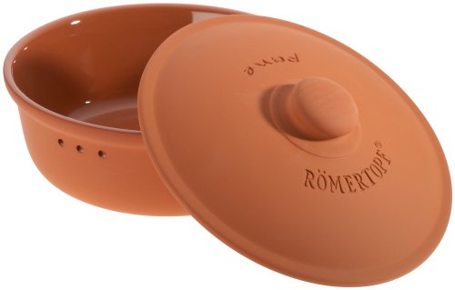 Römertopf Brottopf Keramik Brotkorb terrakotta braun 30 x 18 cm