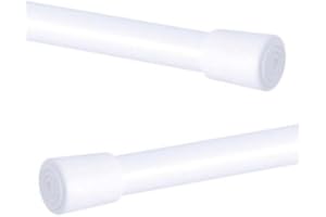 IANS EMPORIUM WHITE SPRING LOADED TENSION ROD 91-152cm (36-60") - Curtains At Home
