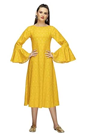 yellow bell dress