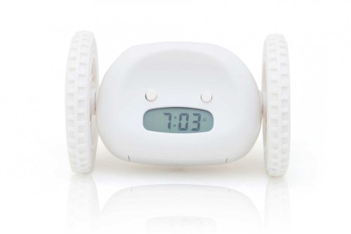 Der fliehende, rollende Wecker – rollender, wegrollender Alarmwecker - 4