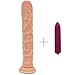 Price comparison product image Fun-Store-eu Vibrator 2/Pcs Big Long Realistic Sex Toys Penis Suction Cup&10 Modes Bullet Mini Vibrator Sex Toys for Women Vagina Clitoris Stimulate,2 Pc Purple