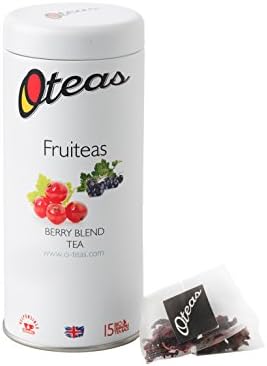 Oteas Fruit Tea Berry Blend Tin (Pack of 3, 45 Tea Bags)