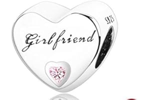 CWOne Designs S925 Sterling Silver Family Moments Love Heart Charm for Pandora Charm Bracelets.